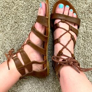 Brown sandals!